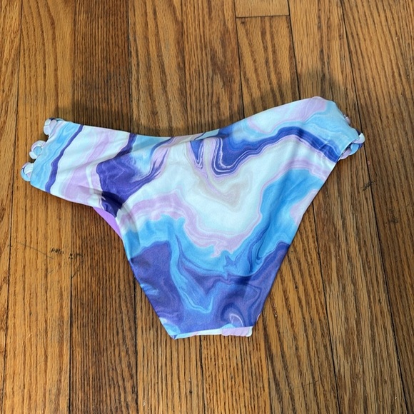 Becca Purple Agate Braided-Straps Hipster Bikini Bottoms Size XS NWT swimsuit - Picture 4 of 8